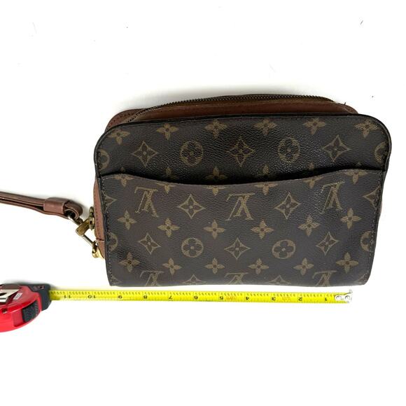 Louis Vuitton LV Brown Monogram 2003 Orsay Wristlet Clutch Bag - Picture 9 of 10